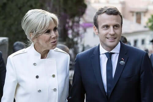 Emmanuel Macron en zijn vrouw