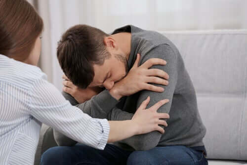 Man in therapie