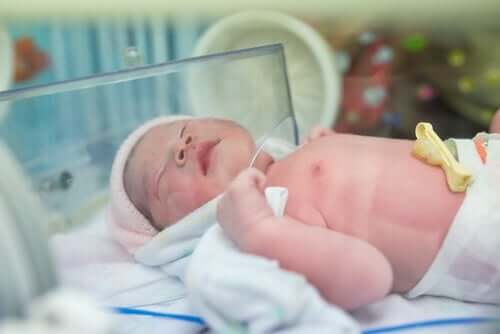 Een pasgeboren baby