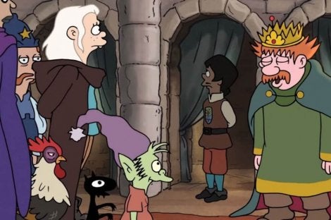 Prinses Bean, Elfo en Luci met de koning