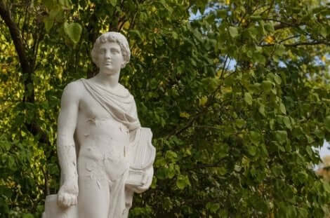 Een standbeeld van Orpheus