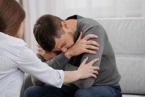 Depressieve man