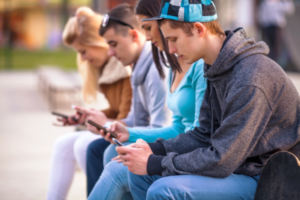 Tieners op sociale media