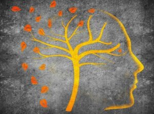 Tekening - boom en gezicht