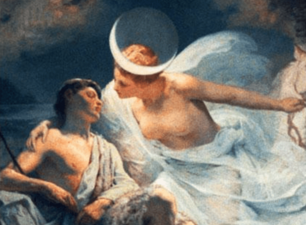 De mythe van Selene, godin van de maan