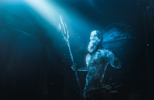 De mythe van Poseidon, god van de oceaan