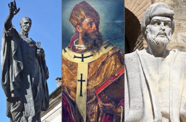 Averroes en andere filosofen uit de Middeleeuwen