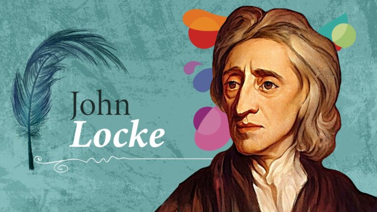 Illustratie van de filosoof John Locke